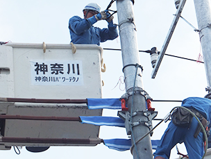 電力用架空線工事1