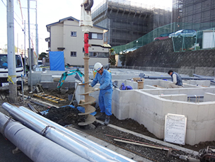 電力用建柱工事1